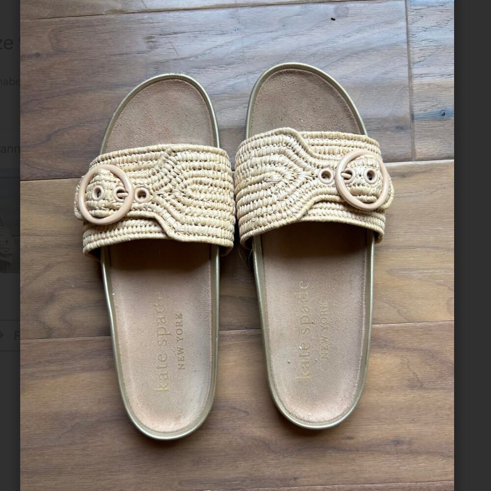 Kate Spade Raffia Sandal, size 9